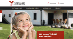 Desktop Screenshot of binderbau.at